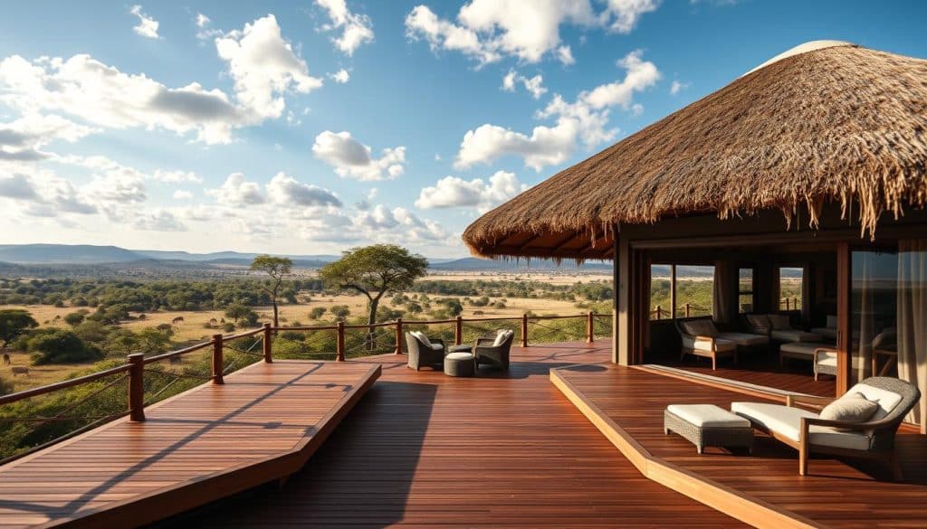Safari accommodation in South African game reserve